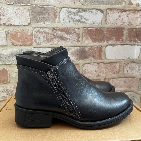 Euro Soft Black Ankle Boots - Picture 6 of 14